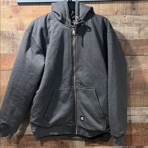 Berne Insulated Full Zip Hooded Sweatshirt men's large like new